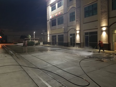 Parking lot pressure washing in City of Industry